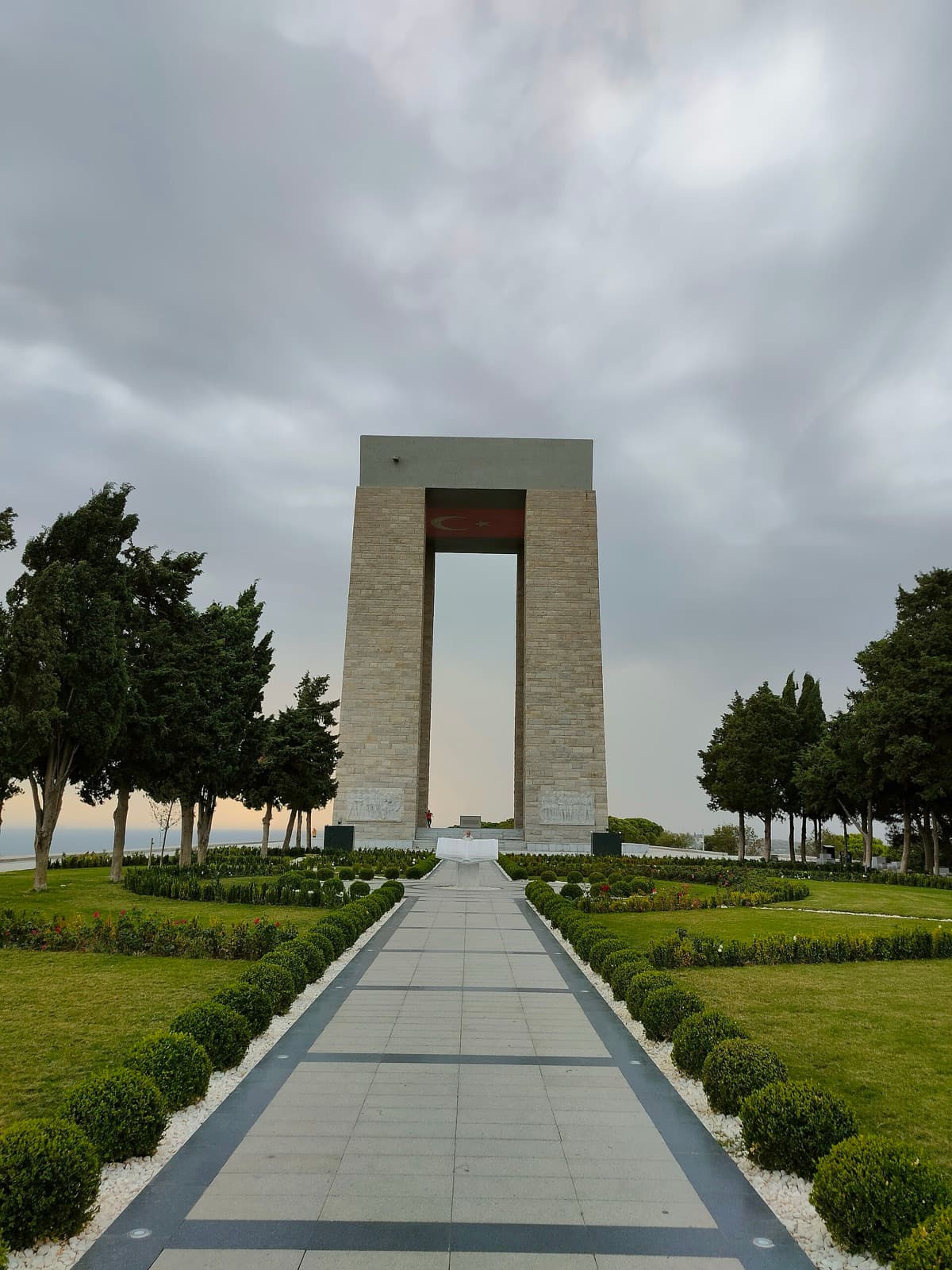 The Çanakkale Martyrs' Memorial on the Gallipoli Peninsula